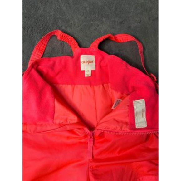 Cat & Jack Toddler Girls Pink One-Piece Snow Pants - Picture 2 of 6